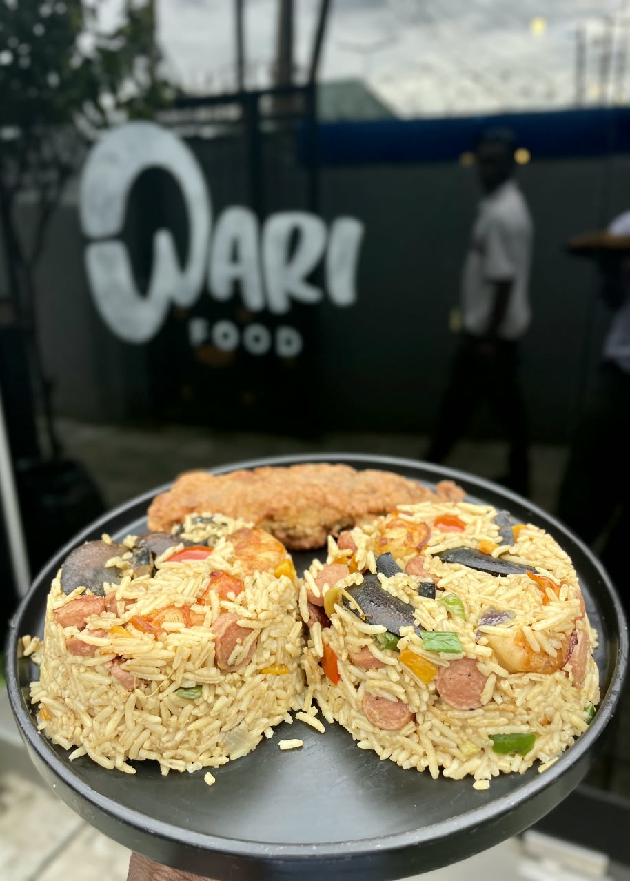 Seafood Fried Rice and Breaded Fish