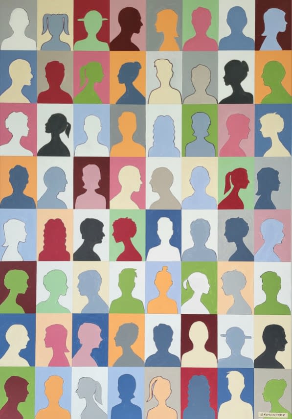 People pastel