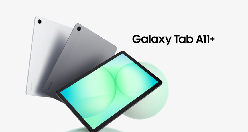 Samsung Galaxy Tab A11+ Widescreen Tablet, 128GB, Android 16, Gray