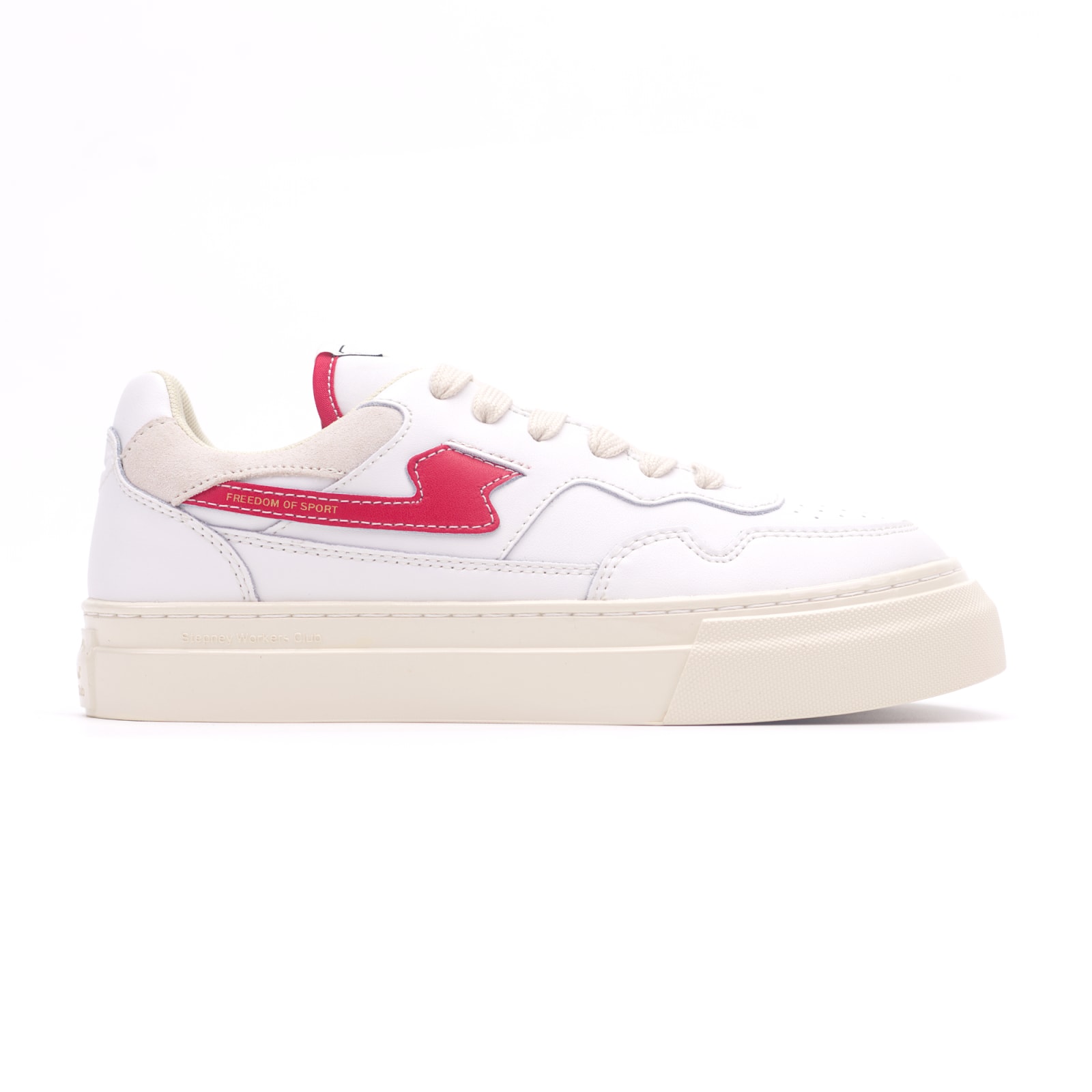 Stepney Workers Club PEARL S-STRIKE LEATHER WHITE-RED · Սպիտակ / Կարմիր