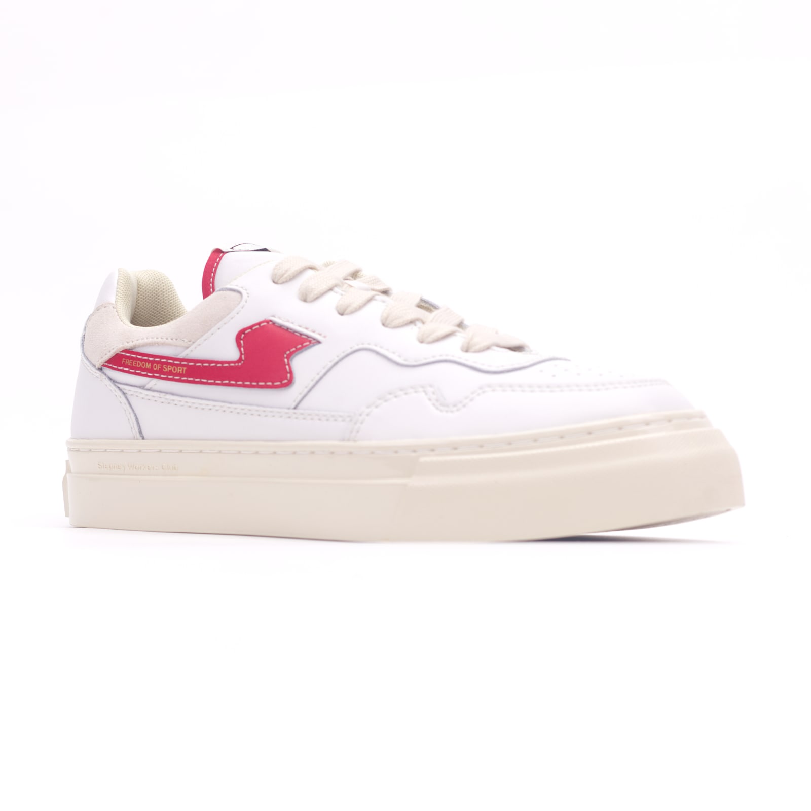 Stepney Workers Club PEARL S-STRIKE LEATHER WHITE-RED — նկար 3