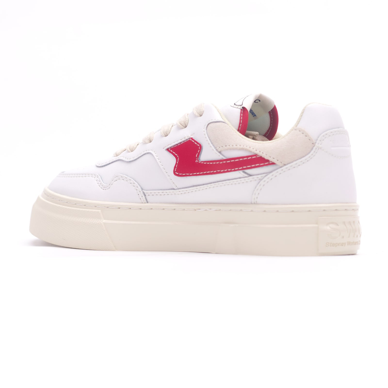 Stepney Workers Club PEARL S-STRIKE LEATHER WHITE-RED — նկար 4