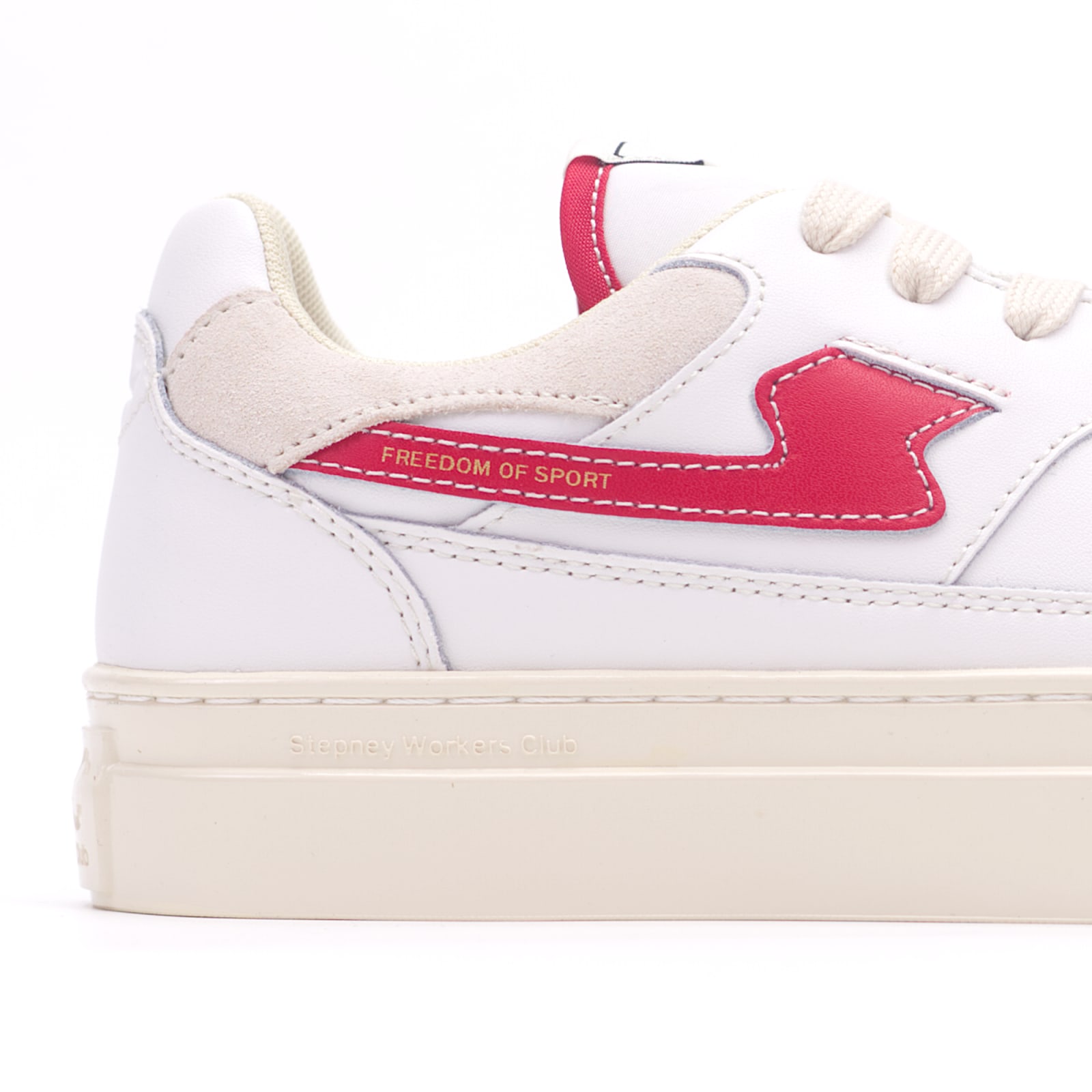 Stepney Workers Club PEARL S-STRIKE LEATHER WHITE-RED — նկար 5