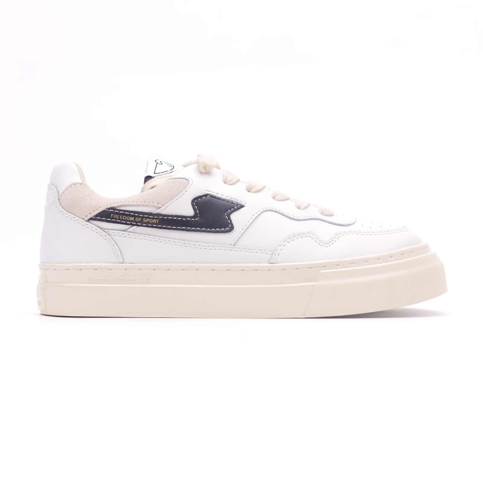 Stepney Workers Club PEARL S-STRIKE LEATHER WHITE-BLACK · Белый / Чёрный