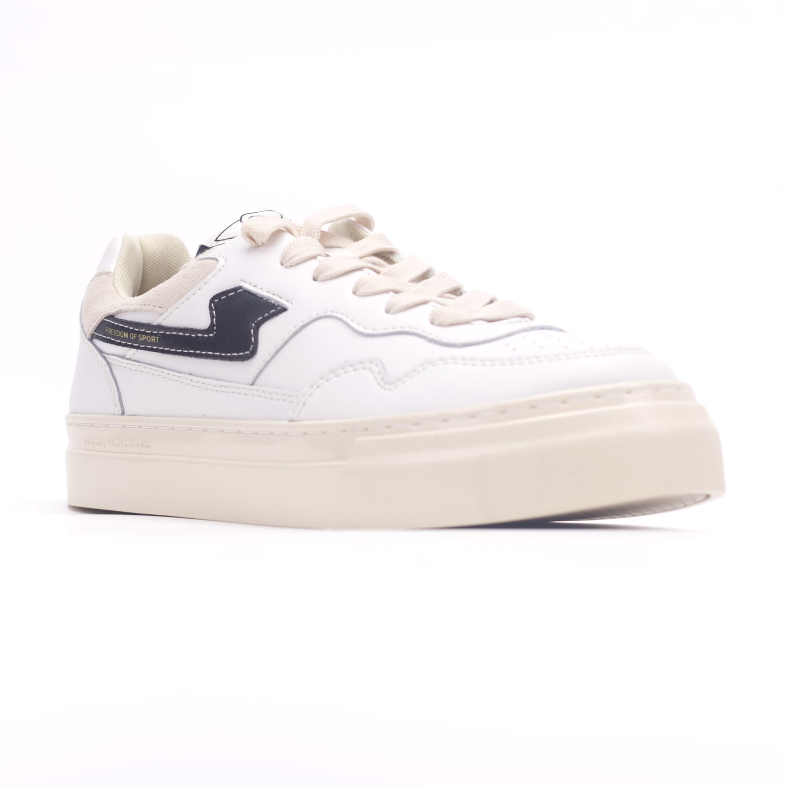 Stepney Workers Club PEARL S-STRIKE LEATHER WHITE-BLACK — նկար 3