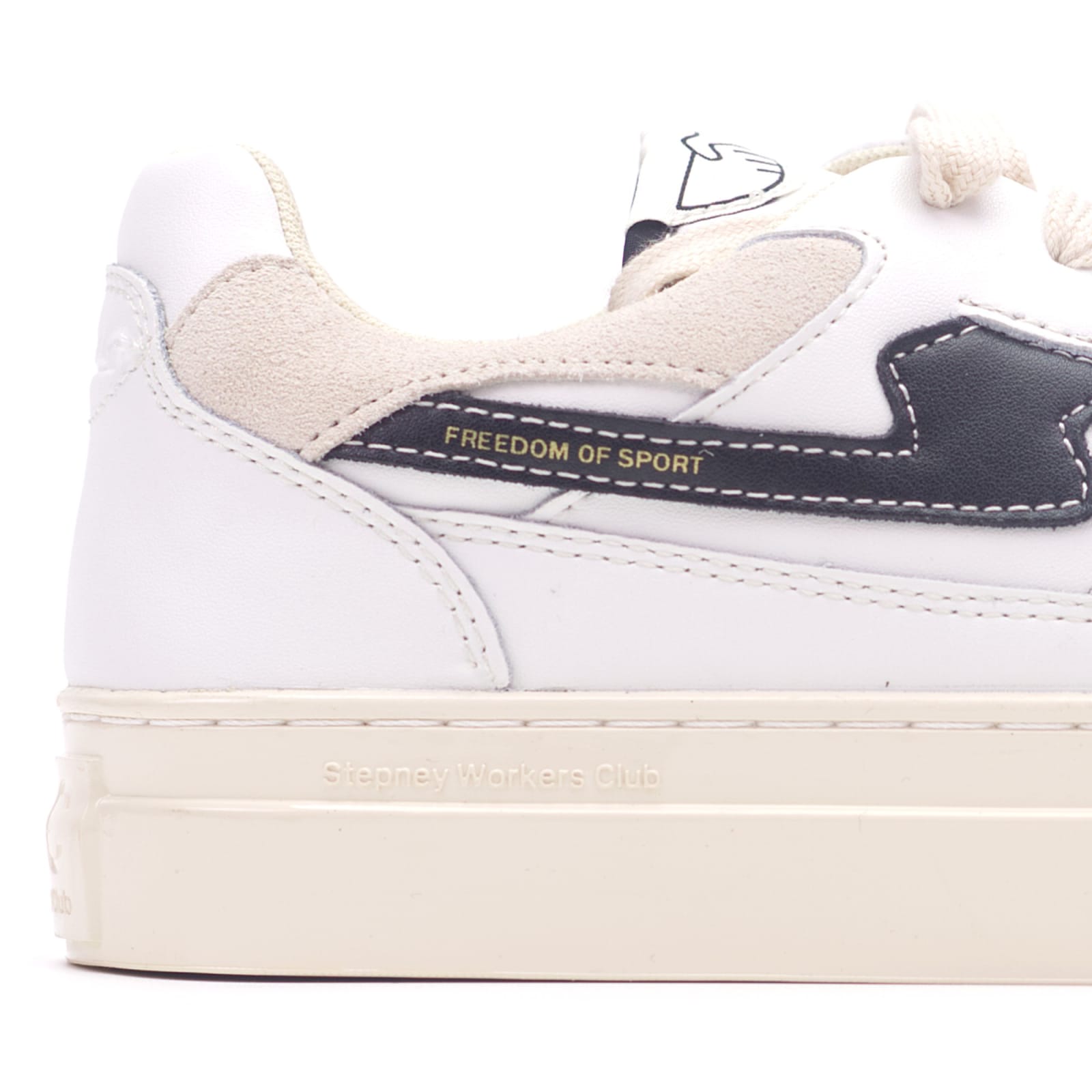 Stepney Workers Club PEARL S-STRIKE LEATHER WHITE-BLACK — նկար 5