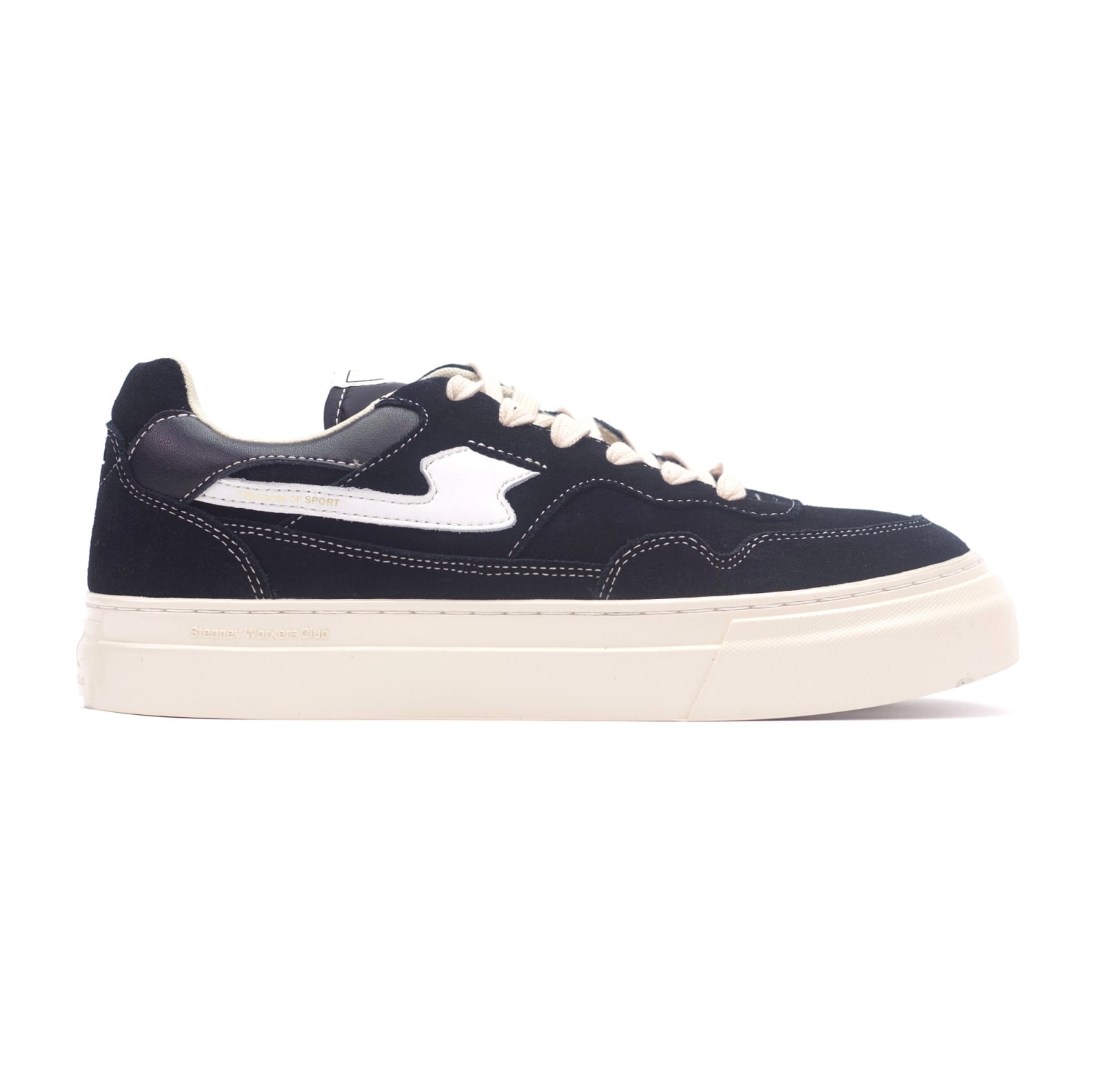 Stepney Workers Club PEARL S-STRIKE SUEDE BLACK-WHITE · Սև / Սպիտակ