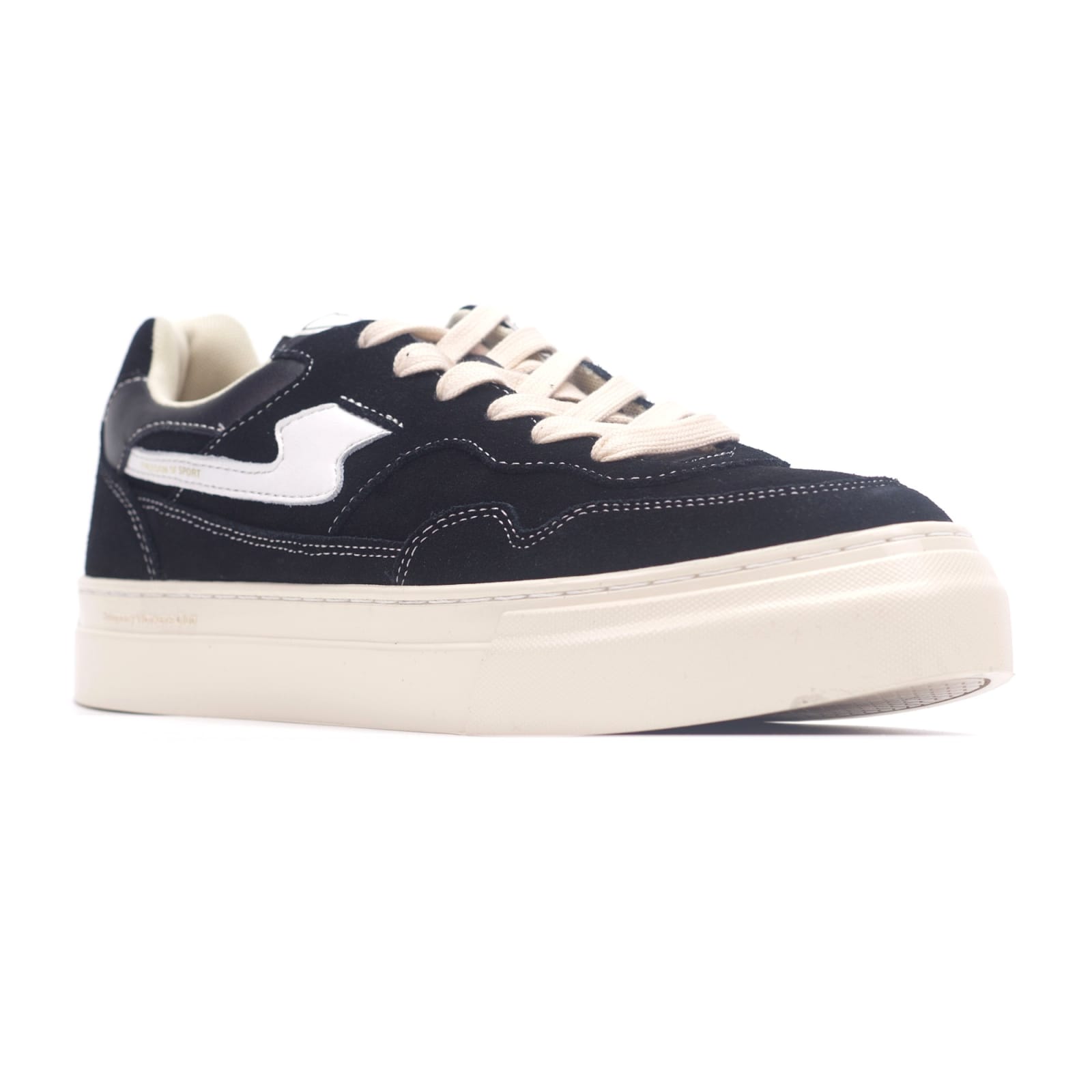 Stepney Workers Club PEARL S-STRIKE SUEDE BLACK-WHITE — նկար 3