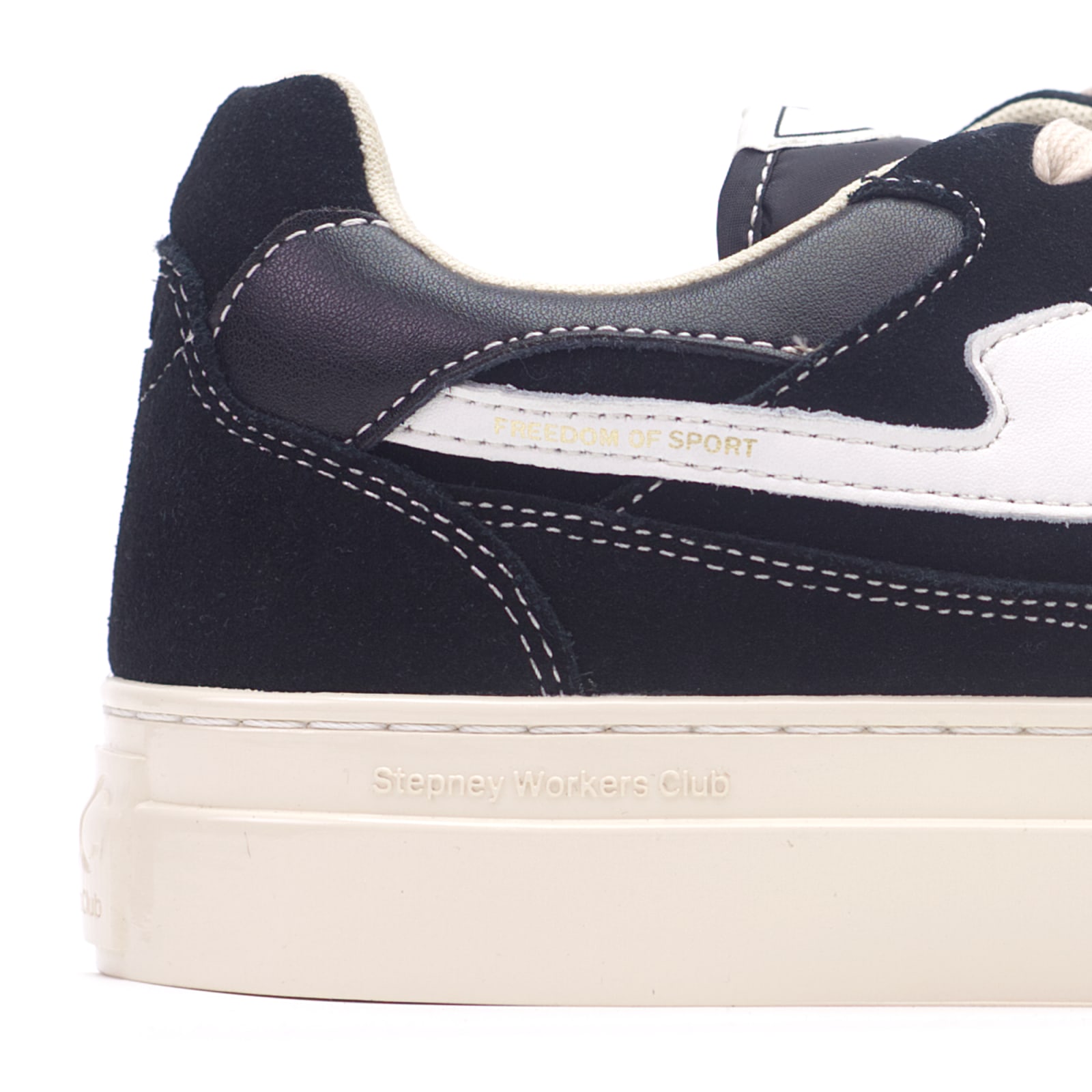 Stepney Workers Club PEARL S-STRIKE SUEDE BLACK-WHITE — նկար 5