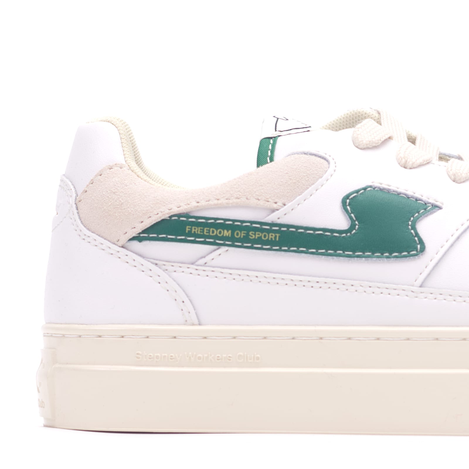 Stepney Workers Club PEARL S-STRIKE LEATHER WHITE-GREEN — նկար 5