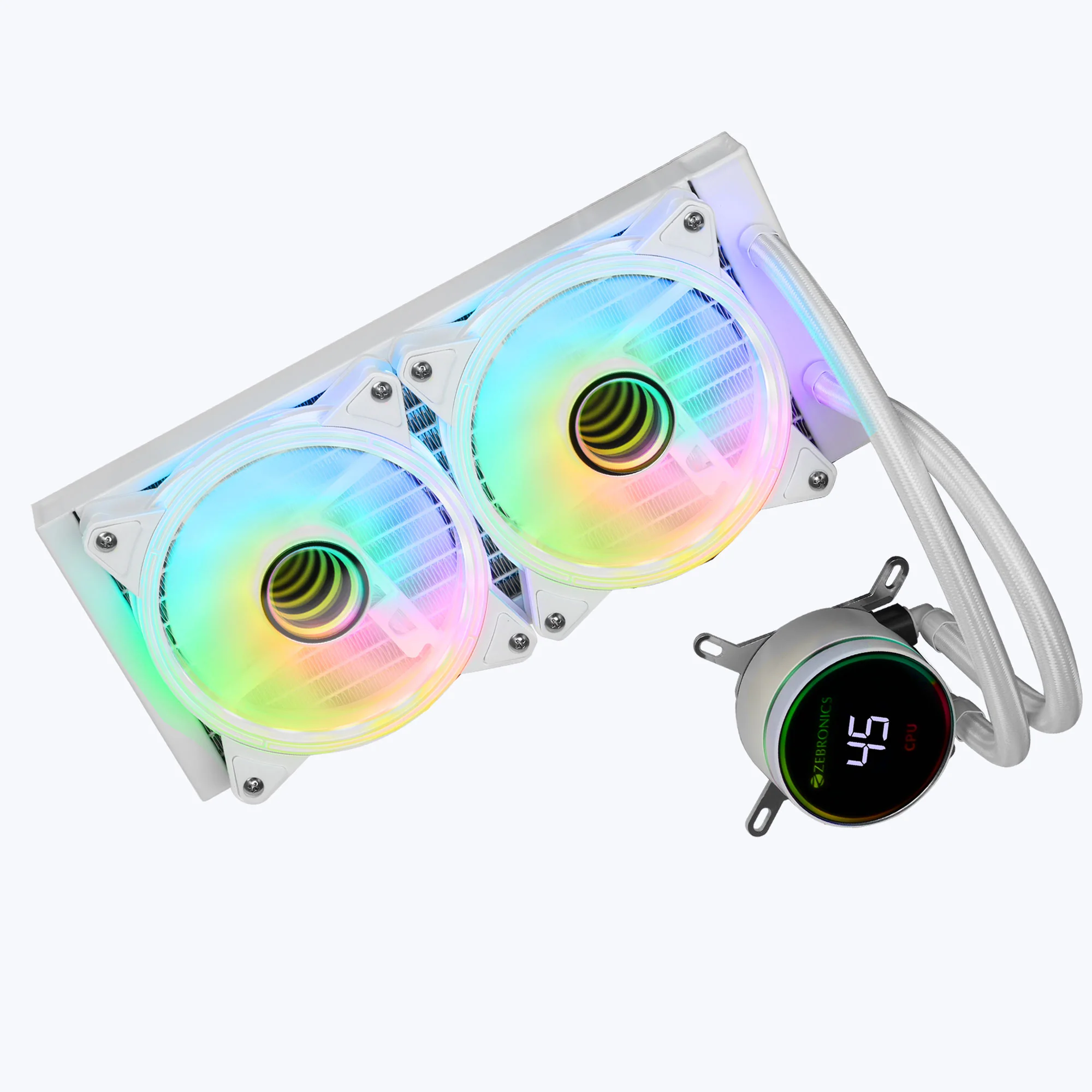 Zeb AIO 240TB / TW ZEBRONICS Zeb-AIO240TB/TW Liquid CPU Cooler