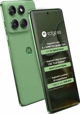 Motorola Edge 60 5G — Dimensity 7400, 12 GB / 256 GB, 6.67" OLED 120 Hz, 5500 mAh