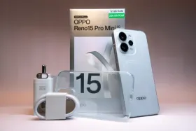 OPPO Reno15 Pro Mini 5G — Dimensity 8450, 12 GB / 256 GB, 6.32" AMOLED 120 Hz, 6200 mAh