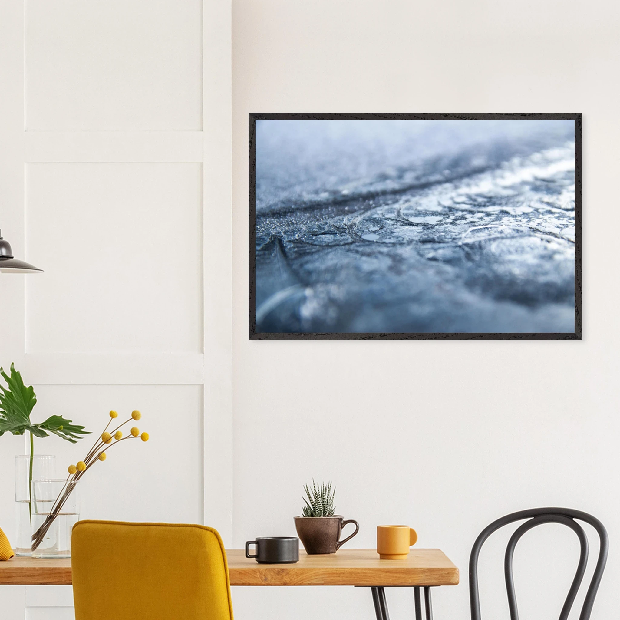 Miroir de glace – Photographie premium – Art déco abstrait Photo d\'art déco d\'artiste auteur encadré en bois premium chêne frêne papier épais premium FSC Miroir de glace – Photographie premium – Art déco abstrait Photo d\'art déco d\'artiste auteur encadré en bois premium chêne frêne papier épais premium FSC