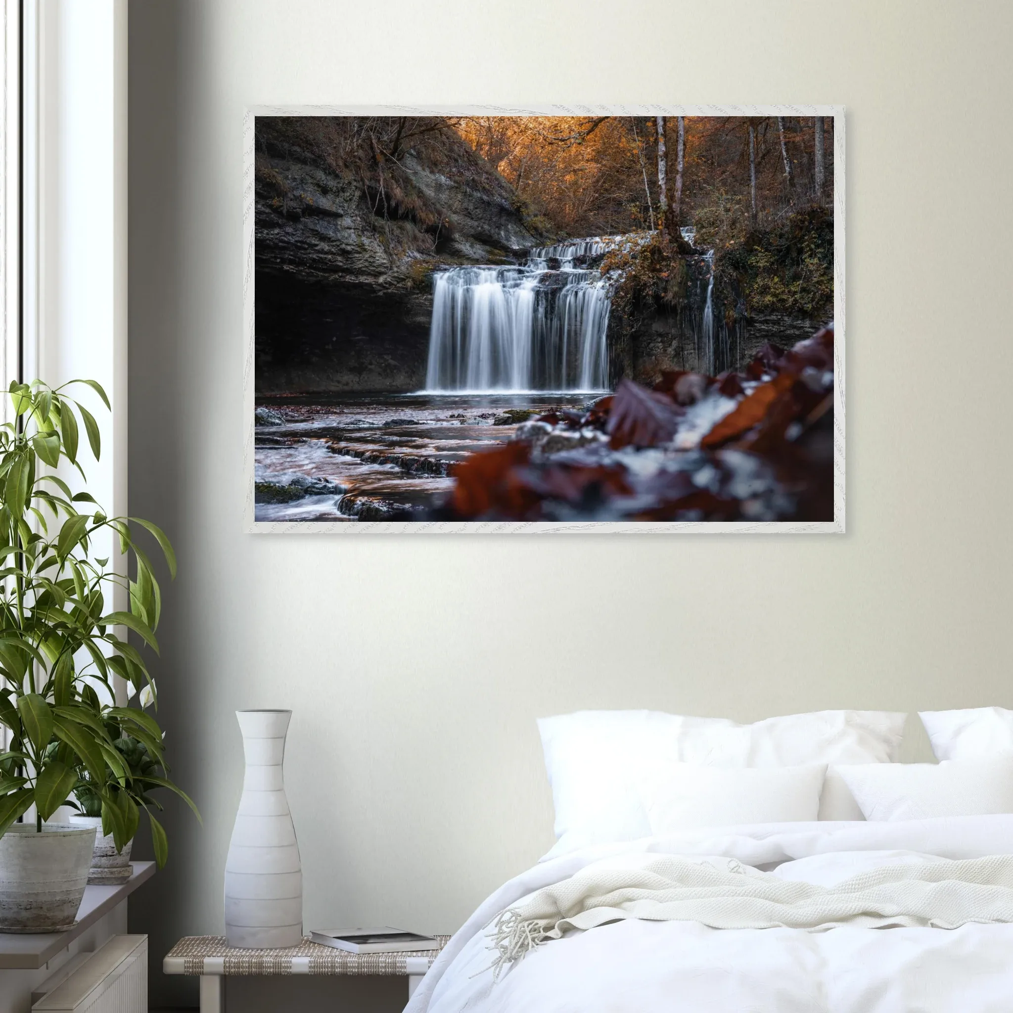 « Aux chutes d’automne » – Photographies en éditions limitées Photo d\'art déco d\'artiste auteur encadré en bois premium chêne frêne papier épais premium FSC « Aux chutes d’automne » – Photographies en éditions limitées Photo d\'art déco d\'artiste auteur encadré en bois premium chêne frêne papier épais premium FSC