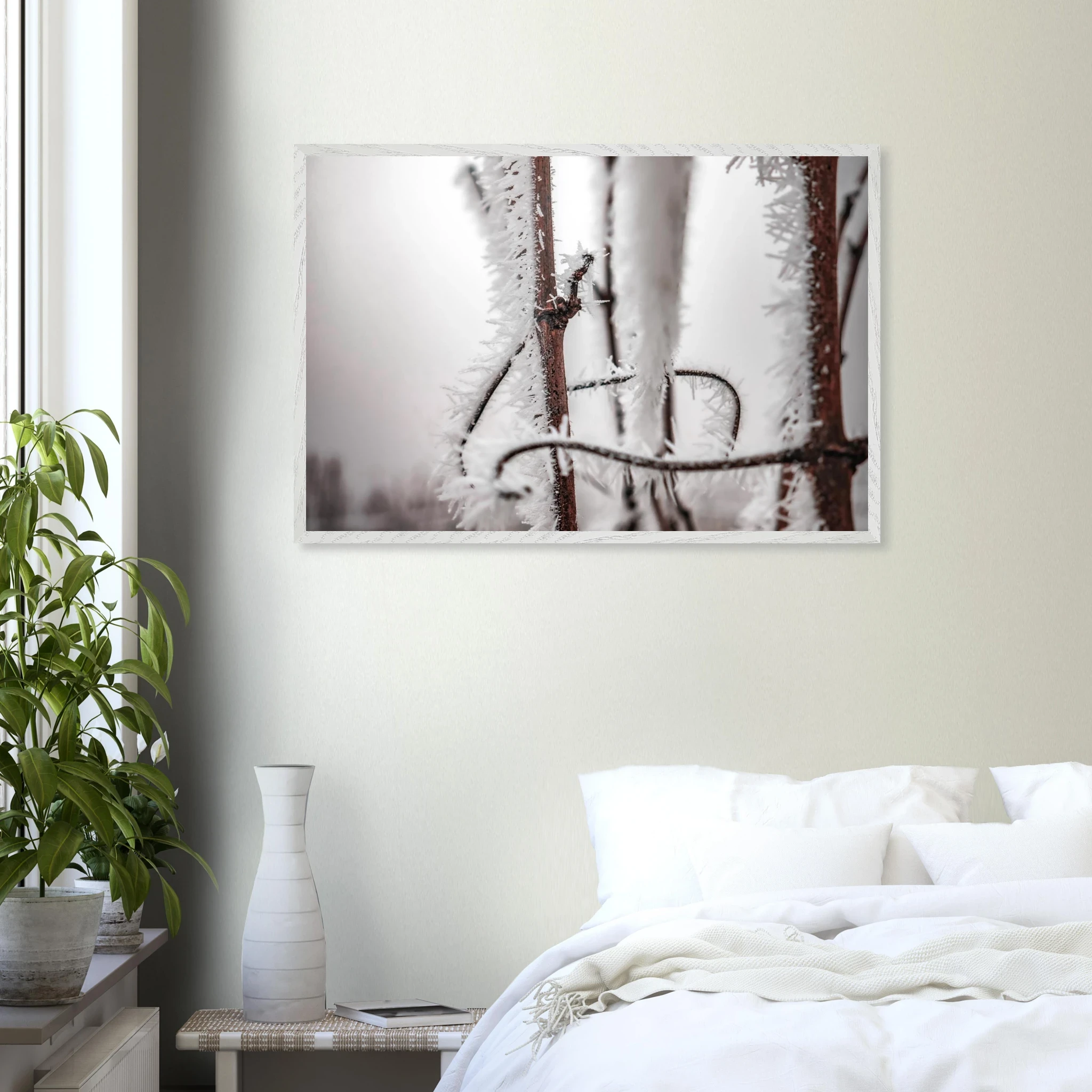 Les vents de l’hiver – Photographie de la vigne gelé – Art déco Photo d\'art déco d\'artiste auteur encadré en bois premium chêne frêne papier épais premium FSC Les vents de l’hiver – Photographie de la vigne gelé – Art déco Photo d\'art déco d\'artiste auteur encadré en bois premium chêne frêne papier épais premium FSC