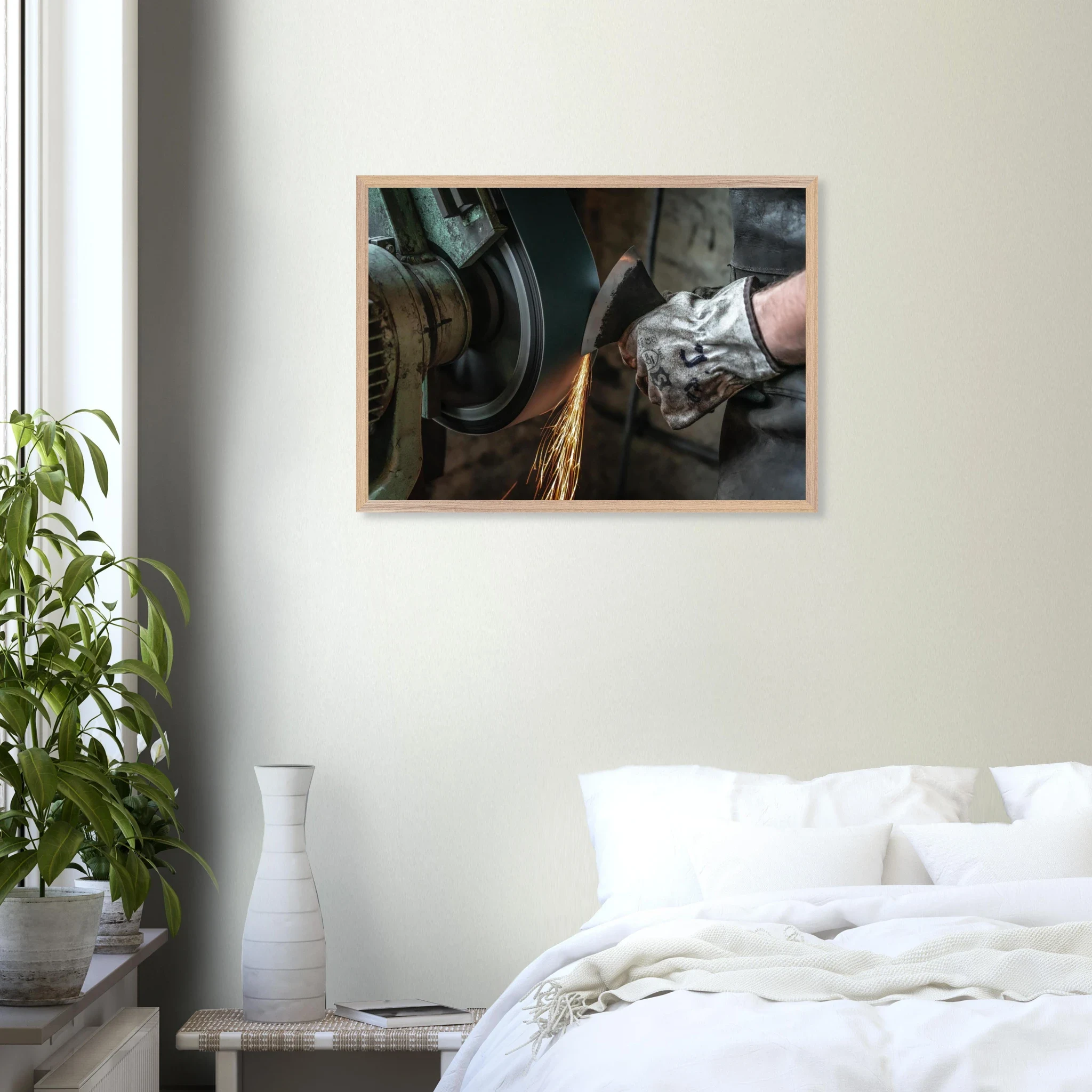 « Les étincelles du labeur » – Photographie d’atelier – Photo Art déco Photo d\'art déco d\'artiste auteur encadré en bois premium chêne frêne papier épais premium FSC « Les étincelles du labeur » – Photographie d’atelier – Photo Art déco Photo d\'art déco d\'artiste auteur encadré en bois premium chêne frêne papier épais premium FSC