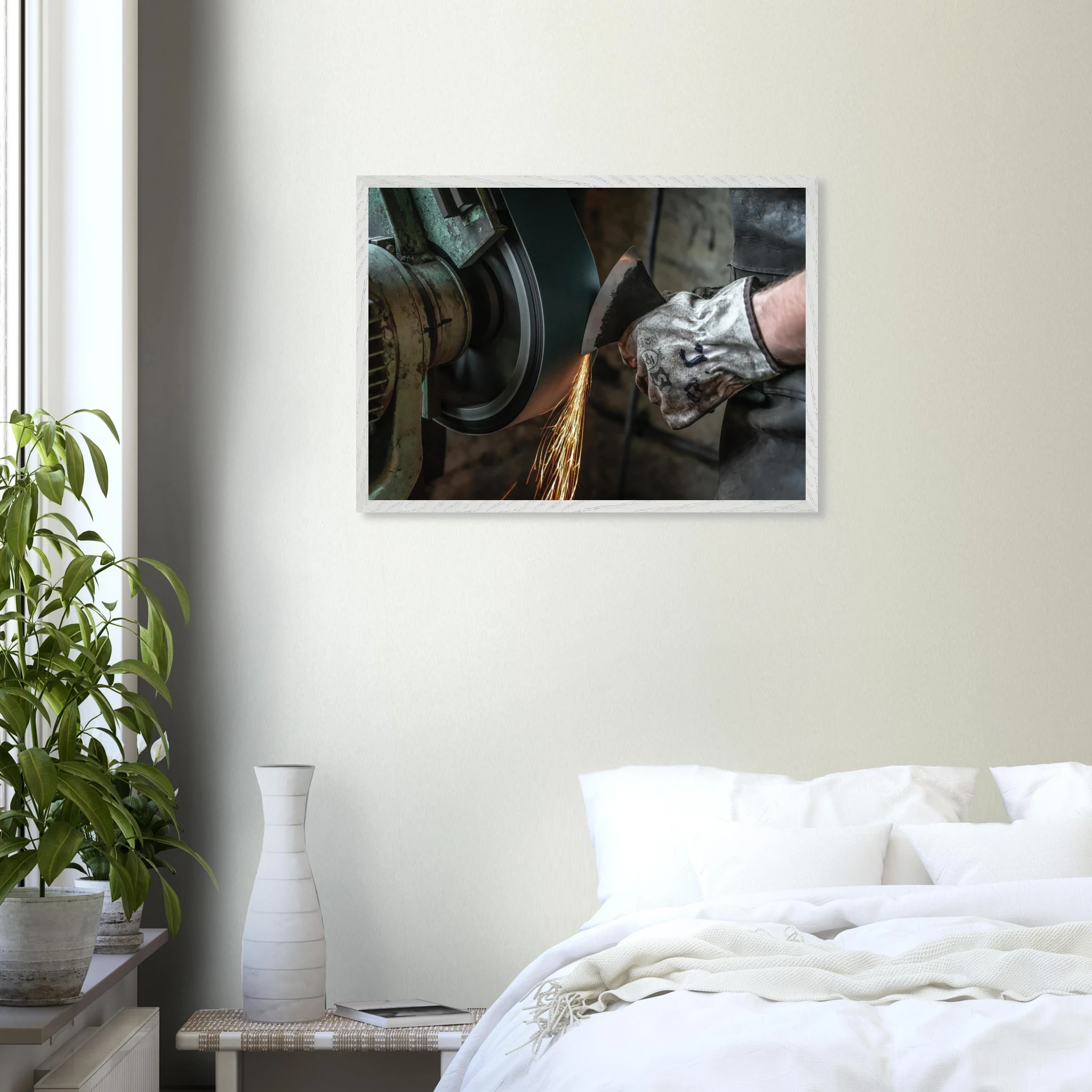 « Les étincelles du labeur » – Photographie d’atelier – Photo Art déco Photo d\'art déco d\'artiste auteur encadré en bois premium chêne frêne papier épais premium FSC « Les étincelles du labeur » – Photographie d’atelier – Photo Art déco Photo d\'art déco d\'artiste auteur encadré en bois premium chêne frêne papier épais premium FSC