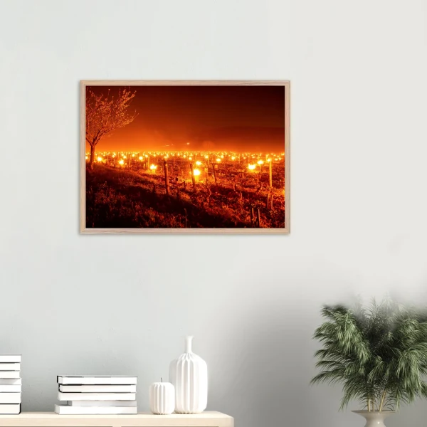 « Lumière matinale » – Photo premium encadré en bois de chêne et de frêne Photo d\'art déco d\'artiste auteur encadré en bois premium chêne frêne papier épais premium FSC