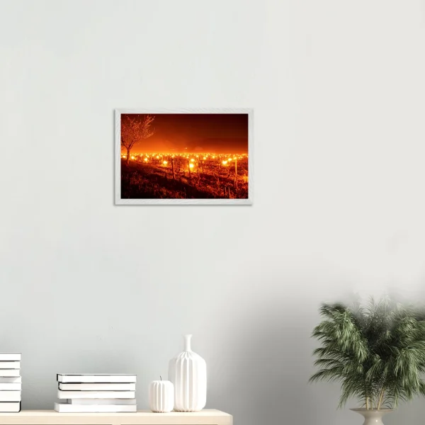 « Lumière matinale » – Photo premium encadré en bois de chêne et de frêne Photo d\'art déco d\'artiste auteur encadré en bois premium chêne frêne papier épais premium FSC