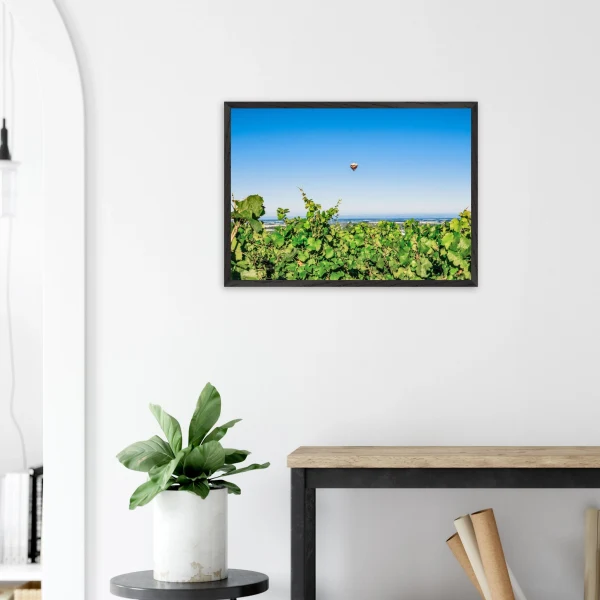 « Une perspective différente » – cadre en bois véritable Photo d\'art déco d\'artiste auteur encadré en bois premium chêne frêne papier épais premium FSC