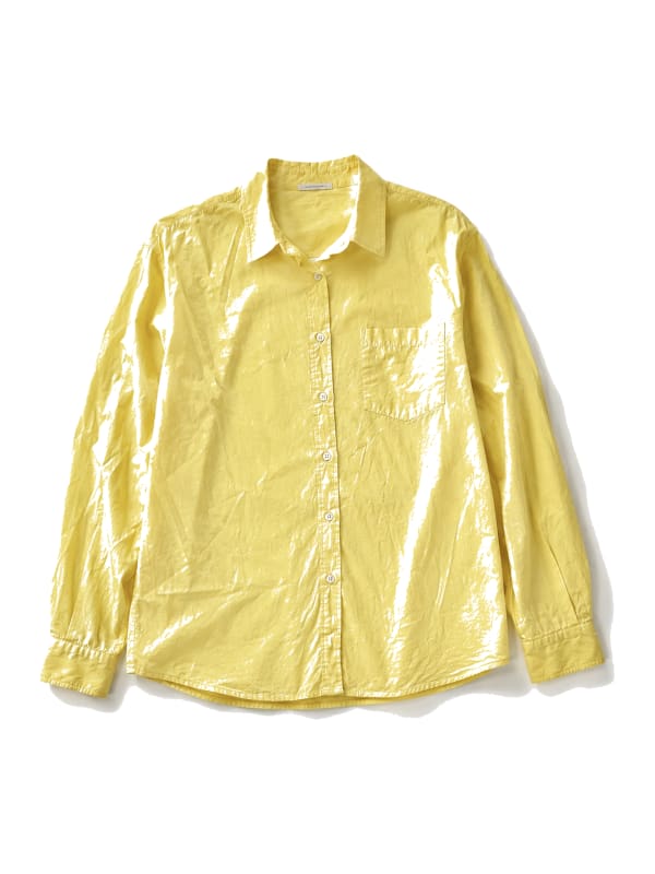 Sunshine Yellow Oversized Cotton Shirt