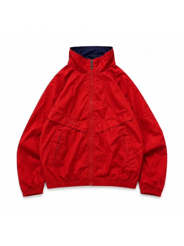 Vintage Crimson Windbreaker Jacket