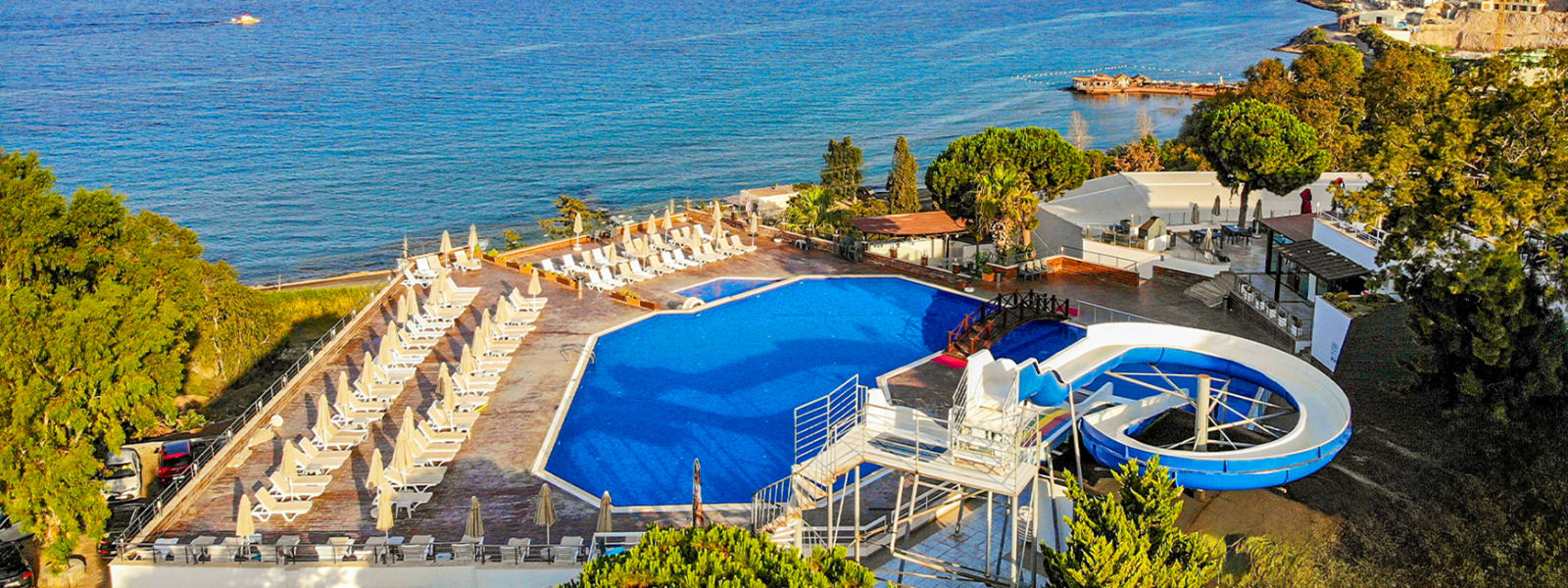 Stunning aerial view of the Turkish Riviera coastline