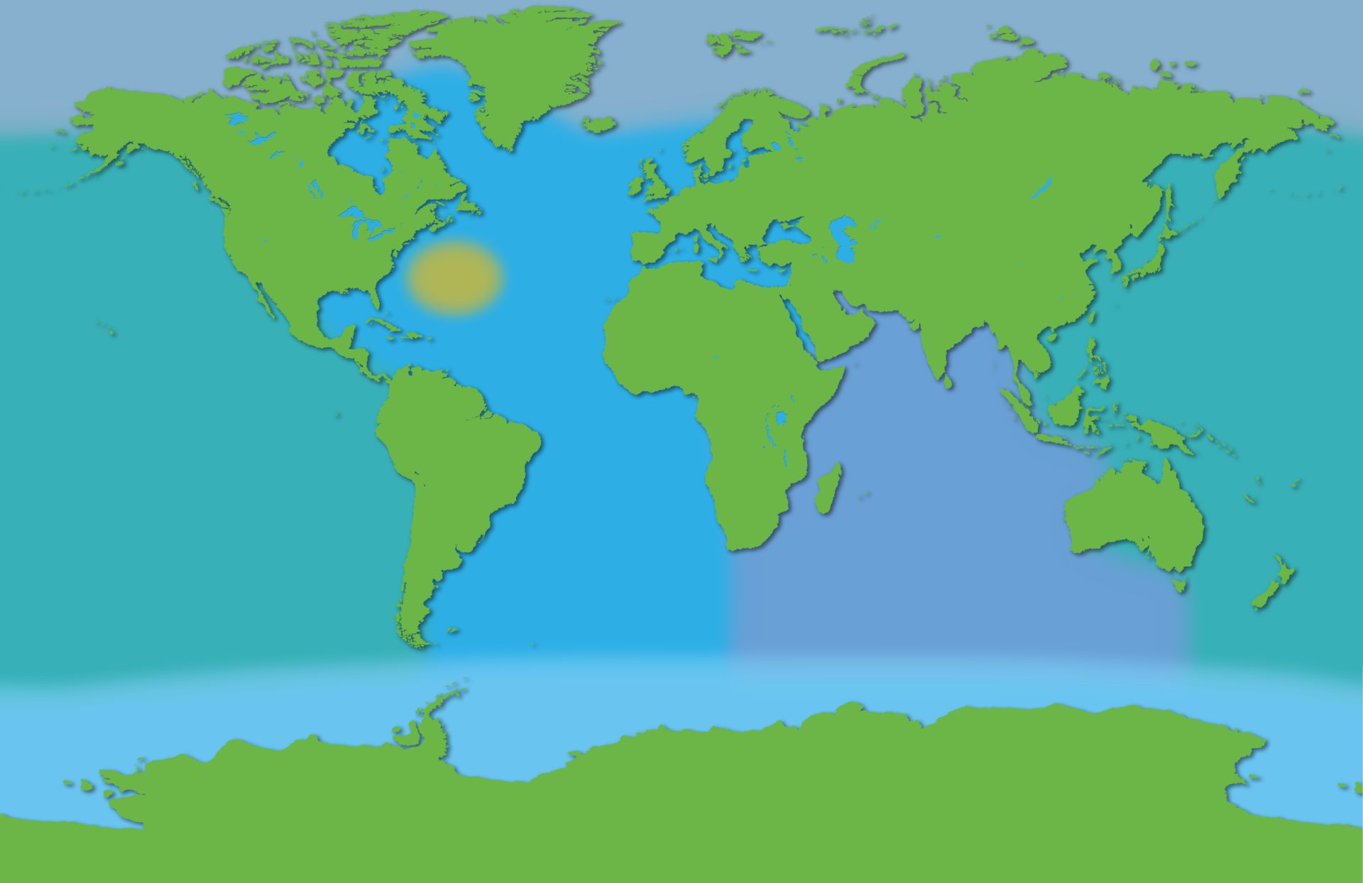 World Ocean Map Hd For Many Years Only 4 Four Oceans Were   World Map Oceans L6wxna 