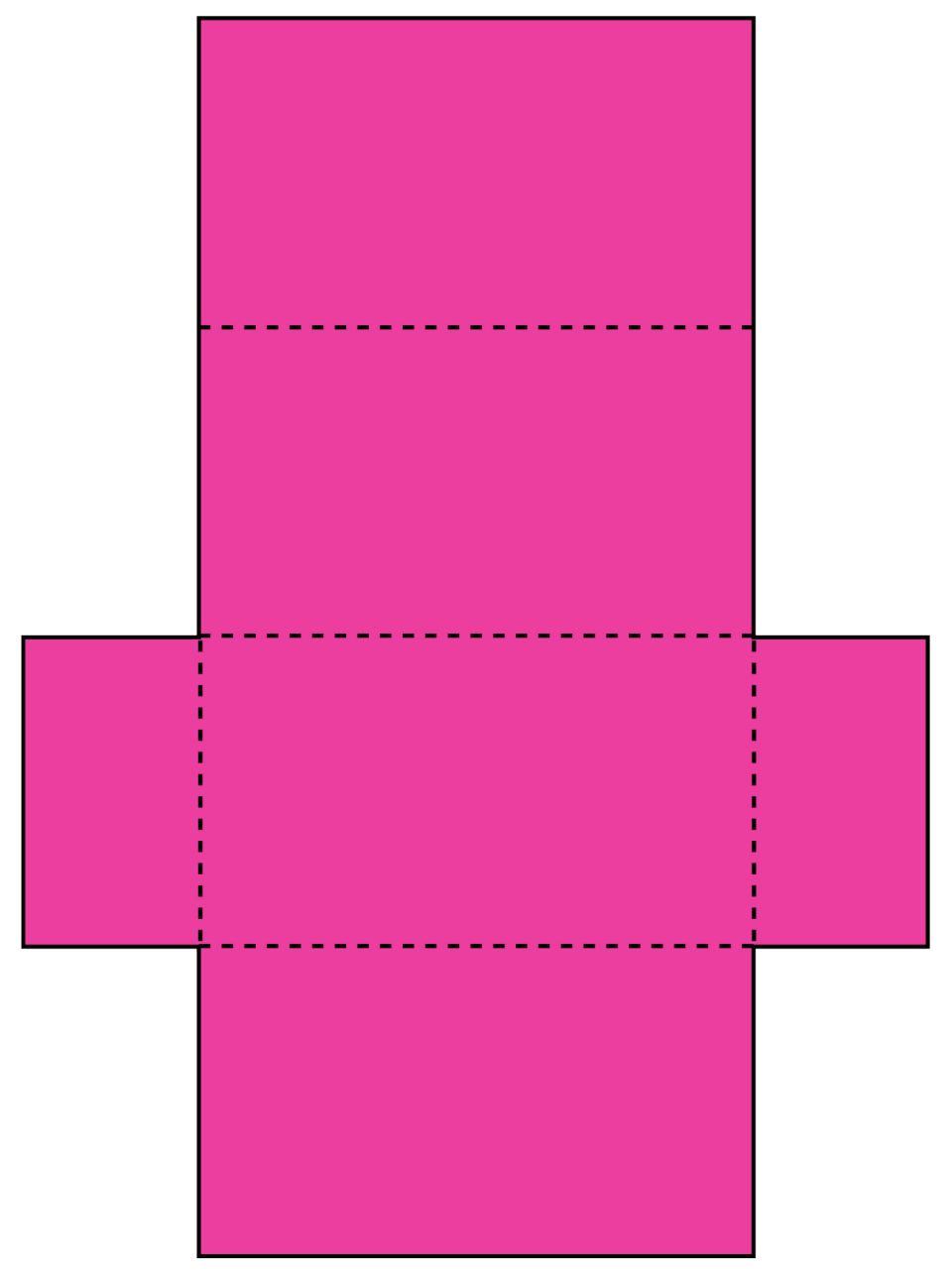 3 D Shapes Cuboid Net 2 Tabs Box Templates Printable - vrogue.co