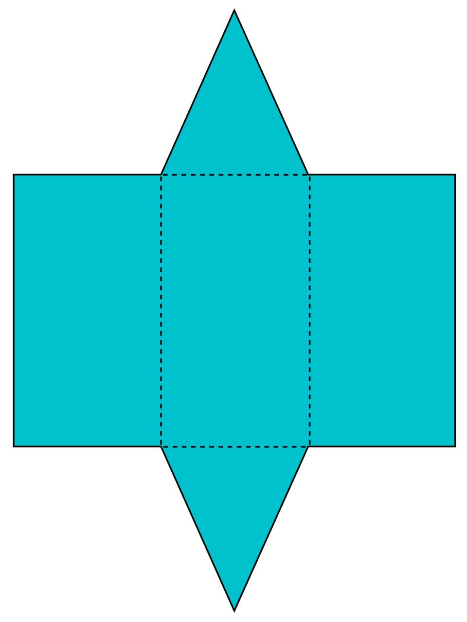 a net for a triangular prism