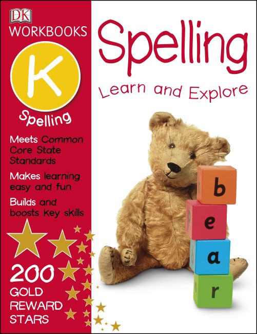 DK Workbooks: Spelling, Kindergarten Paperback cover of DK Workbooks: Spelling, Kindergarten
