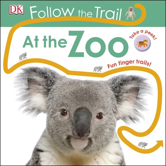 Follow the Trail At the Zoo Board book cover of Follow the Trail At the Zoo
