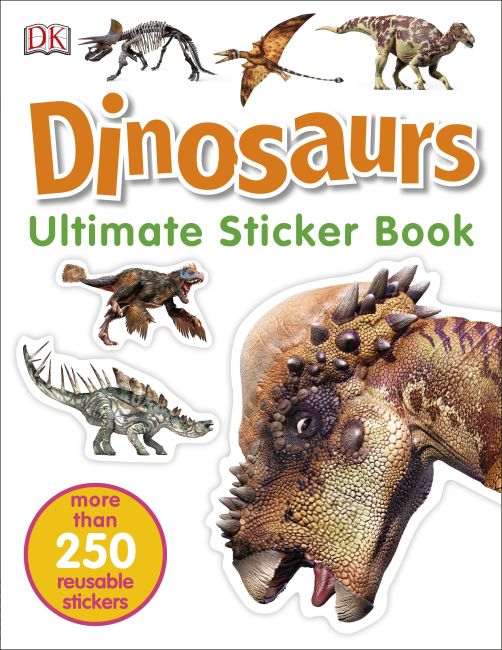 Ultimate Sticker Book: Dinosaurs Paperback cover of Ultimate Sticker Book: Dinosaurs