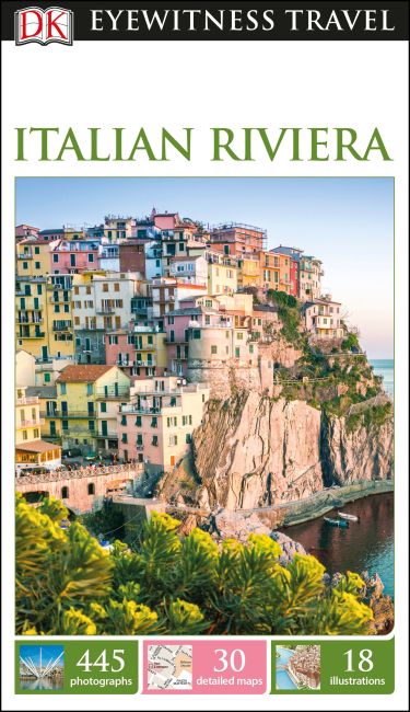 DK Eyewitness Travel Guide Italian Riviera Flexibound cover of DK Eyewitness Travel Guide Italian Riviera