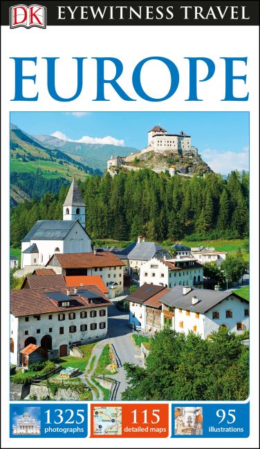 DK Eyewitness Travel Guide Europe Flexibound cover of DK Eyewitness Travel Guide Europe