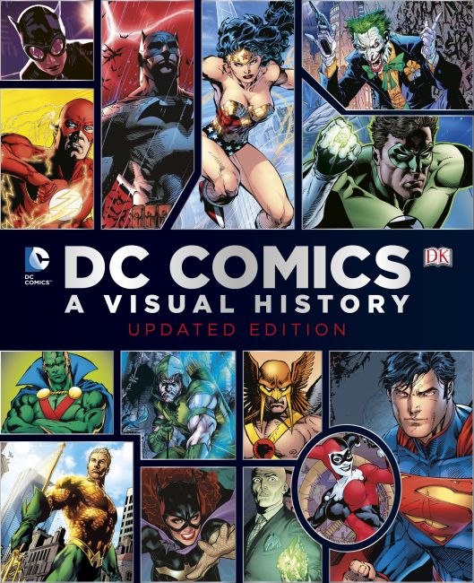 DC Comics: A Visual History Hardback cover of DC Comics: A Visual History