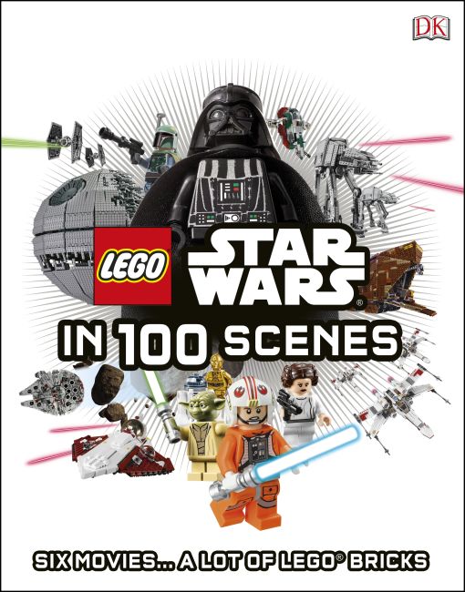 LEGO Star Wars in 100 Scenes Hardback cover of LEGO Star Wars in 100 Scenes
