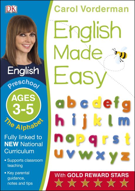 English Made Easy The Alphabet Ages 3-5 Preschool Key Stage 0 Paperback cover of English Made Easy The Alphabet Ages 3-5 Preschool Key Stage 0