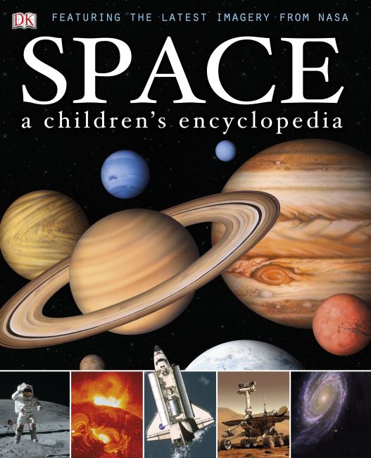 Space A Children's Encyclopedia Hardback cover of Space A Children's Encyclopedia