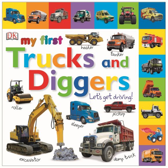My First Trucks and Diggers Let's Get Driving Board book cover of My First Trucks and Diggers Let's Get Driving