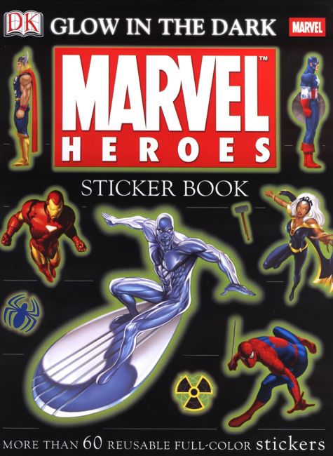 Ultimate Sticker Book: Glow in the Dark: Marvel Heroes Paperback cover of Ultimate Sticker Book: Glow in the Dark: Marvel Heroes