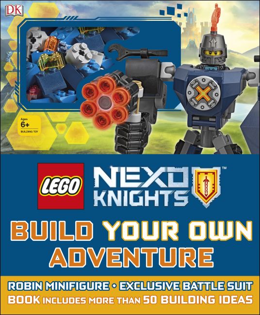 LEGO NEXO KNIGHTS Build Your Own Adventure Hardback cover of LEGO NEXO KNIGHTS Build Your Own Adventure
