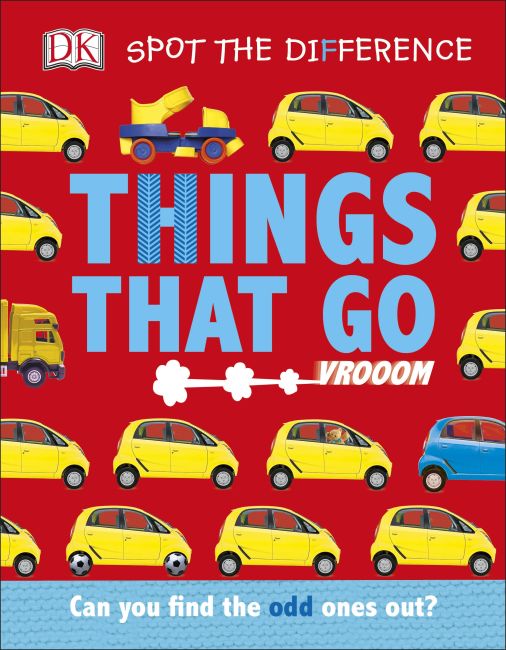 Spot the Difference Things That Go Board book cover of Spot the Difference Things That Go
