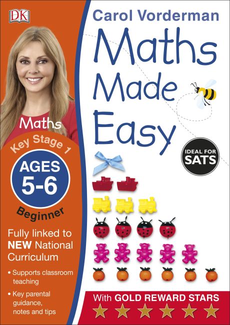 Maths Made Easy Ages 5-6 Key Stage 1 Beginner Paperback cover of Maths Made Easy Ages 5-6 Key Stage 1 Beginner