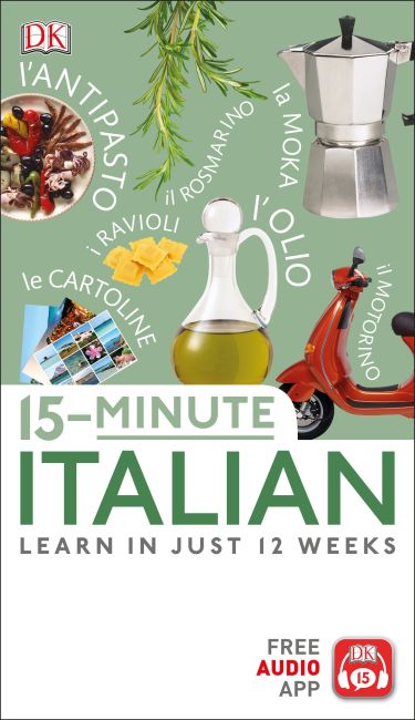 15-Minute Italian Paperback cover of 15-Minute Italian
