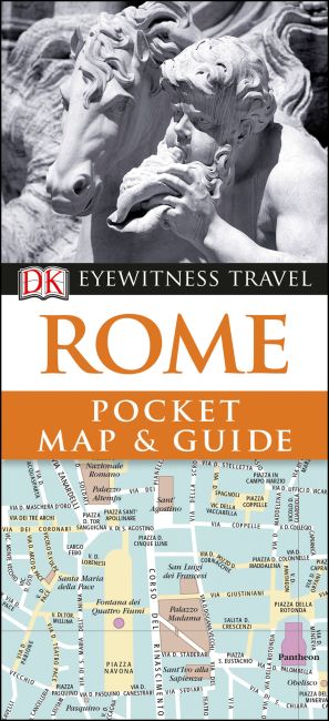 DK Eyewitness Rome Pocket Map and Guide Paperback cover of DK Eyewitness Rome Pocket Map and Guide