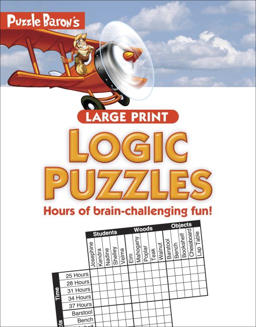 Puzzle Barons Massive Print Logic Puzzles image regarding Logic Puzzles Easy Printable named Puzzle Barons Huge Print Logic Puzzles