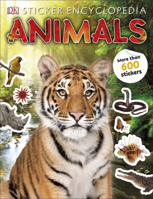 Sticker Encyclopedia Animals Paperback cover of Sticker Encyclopedia Animals