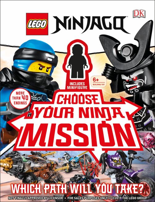 LEGO NINJAGO Choose Your Ninja Mission Hardback cover of LEGO NINJAGO Choose Your Ninja Mission